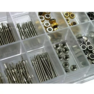 1 Set Watch Stem Watch Crown Part Box Set Assortment Quartz Watches Repair Parts • £12.47