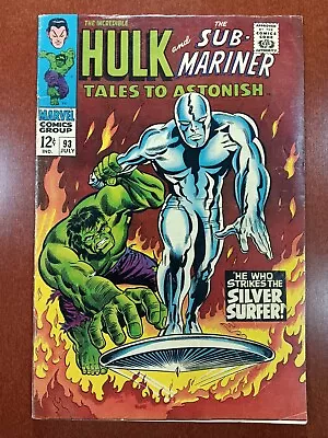 Tales To Astonish #93..1967..Silver Age.. Hulk Battles Surfer.. • $74.95