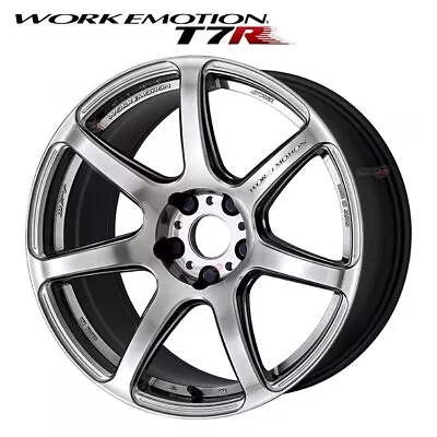 WORK EMOTION T7R WHEEL (1pcs) 18 Inch 9.5J 22 114.3 5H Glimit Silver (GTS) Japan • $579.50