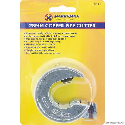 28mm Automatic Pipe Cutter Slicer Copper Adjusting Locking Cutting Slice Home • £3.99