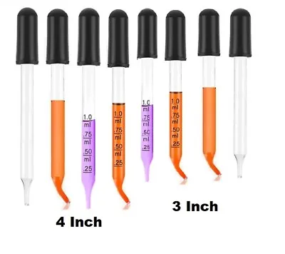 8Pc Assorted Kit Of Essential Oils Medicine Art Eye Glass Pipette Dropper • $8.99