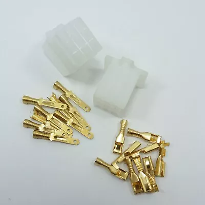 2.8mm Way Pin Terminal Block Connector Plug Kits Socket Scooter Motorcycle • £3.93