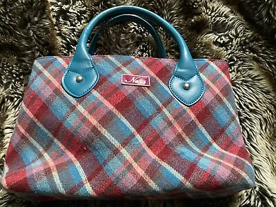 Ness Edinburgh Ladies Handbag Teal Tartan • £5