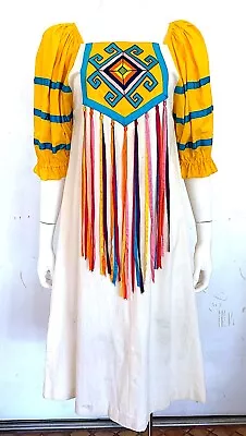Vintage Mexican Resort Dress Extraordinary • $165