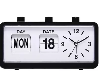 Flip Clock Desk Timer Retro Clock Analog Clock Office Decor Minimalist Classic • $37.50