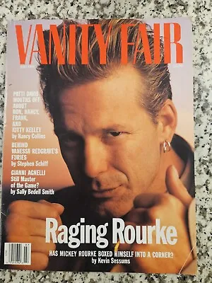 VANITY FAIR MAGAZINE MICKEY ROURKE COVER -  July 1991 EXC! NL • $11