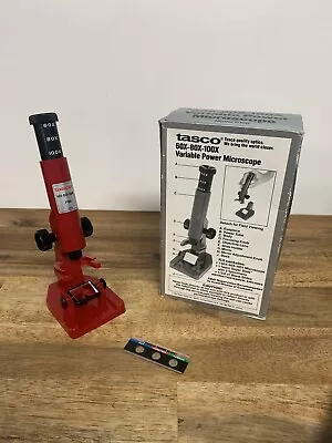 Vintage TASCO Variable Power Microscope Model P100 Made In Japan 1985 • $39.99
