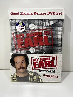 New My Name Is Earl Season 1  Good Karma Deluxe Exclusive DVD Set With Shirt  • $62