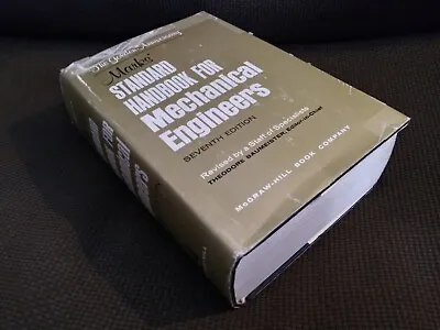 Marks' Standard Handbook For Mechanical Engineers Seventh Edition  • $15