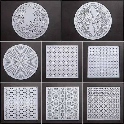 Sashiko Stencils Embroidery Templates Quilting Patterns - 22cm Collection ME • £6.99