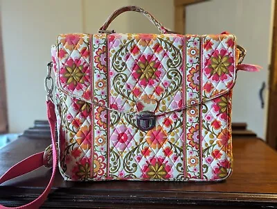  Pink Vera Bradley Attache Case - Folkloric Messenger Bag • $28