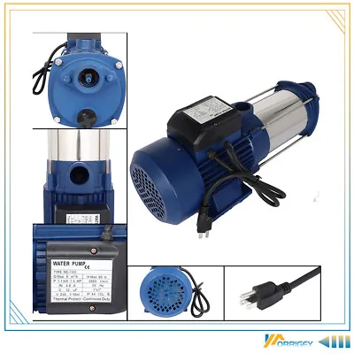 1.5hp 1100w 1  Shallow Well Jet Water Pump Booster Garden Sprinkler 2850 Rpm • $90.79