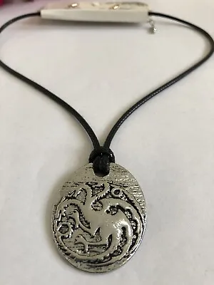 Game Of Thrones Targaryen Dragon Badge Pendants Chain Necklace Jewelry Vintage • £7.99