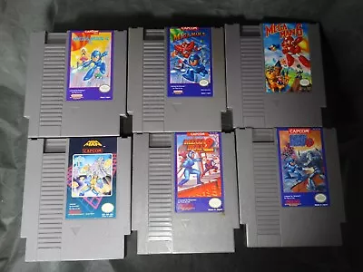 Mega Man 1-6 NES Plus 6 Cart Sleeves • $449.99