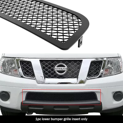 Fits 2009-2021 Nissan Frontier Bumper Stainless Steel Black Mesh Grille Insert • $66.99