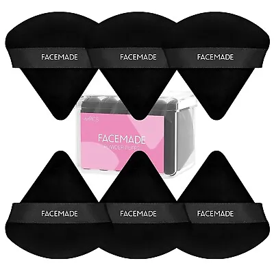FACEMADE 6 Pieces Face Powder Puff With A Travel Case Soft Makeup Puff **NEW** • $5