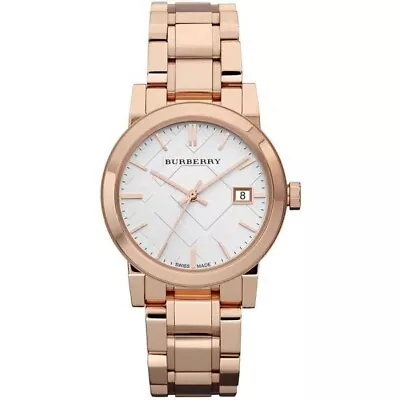 Burberry BU9104 The City Rose Gold Tone Stainless Steel Analog Women's Watch • $141.81