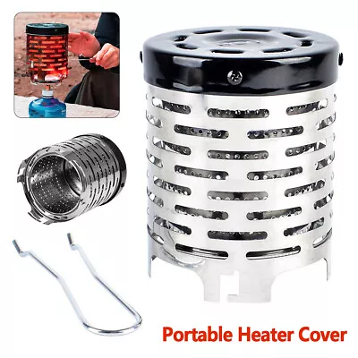 Portable Heater Cover Warmer Mini Tent Stove Heating Cover Stainless Steel QACzX • $28.26