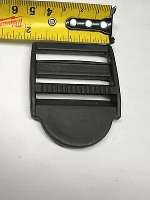 40mm Black Plastic Ladderlock Rucksack Type Slide Buckles For 1.5 Inch Webbing • £1.99