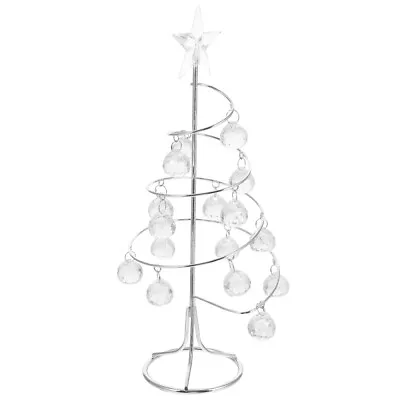 Desktop Christmas Tree Iron Ornament Display Stand Holiday Tabletop Trees Metal • $15.57