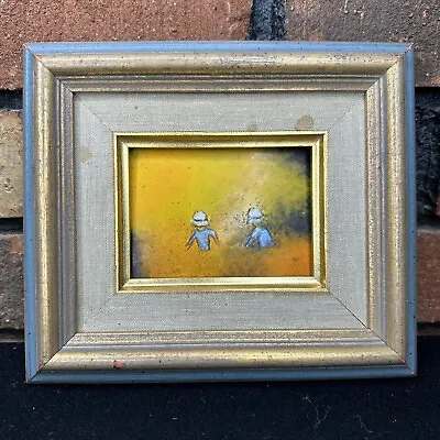 Max Karp Enamel On Copper Painting Framed Vintage Miniature • $120