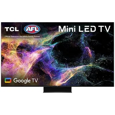 BRAND NEW TCL 55C845 55 INCH 4K UHD Mini-LED QLED Google TV 144Hz VRR RRP:$1.999 • $1195.45