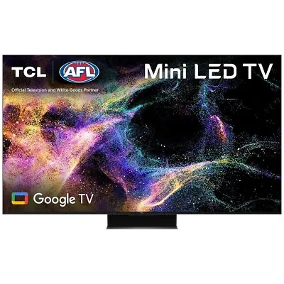 BRAND NEW TCL 65C845 65 INCH 4K UHD Mini-LED QLED Google TV 144Hz VRR RRP:$2.999 • $1599.45