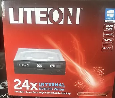 LiteOn IHAS324-17 24x Internal SATA DVDRW DVD Drive • £15