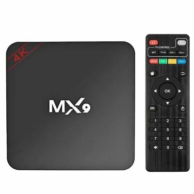 Equipments Android 11.0 WiFi Media Player Set Top Box Smart TV Box MX9 TV Box • £24.52