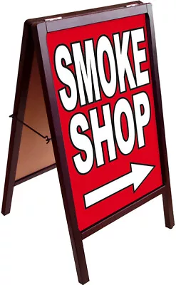 SMOKE SHOP A-Frame Sign Sidewalk Pavement Sign Double Sided 172875 Rb • $99.95