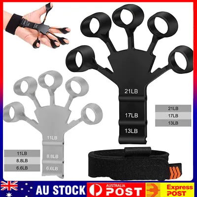 $13.98 • Buy 2PCS Gripster Hand Grip Strengthener Finger Stretcher Trainer Fitness Training