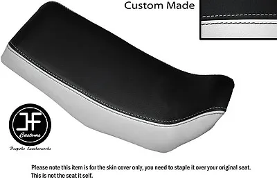 White And Black Automotive Vinyl Custom Fits Honda Qr 50 Dual Seat Cover Only • £142.53