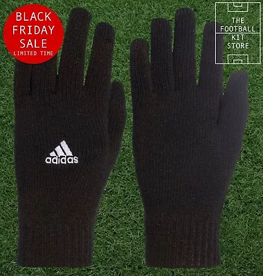 Adidas Tiro Knit Gloves Adults / Mens - Football Training - Black Friday Sale • £16.99