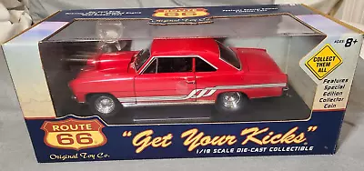 ROUTE 66 ORIGINAL TOY COMPANY 1:18 DIE CAST Car 1966 NOVA PRO STOCK  Toy NEW • $100