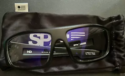 Spy Logan Safety Happy Matte Black Lense Sunglasses Ansirx Z87 Used Once • $85