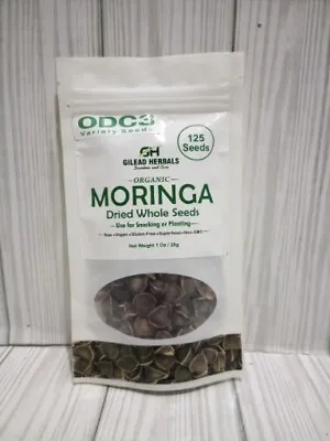 Gilead Herbals - 125 Organic Moringa Seeds - Semillas De Moringa - PKM1 Variety • $3.50