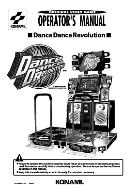 £19.99 • Buy Konami - Dance Revolution Arcade Machine Manual - Coin Operated - Free 24hr Post