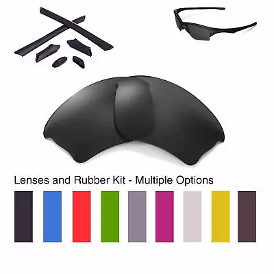 Walleva Lenses And Rubber Kit For Oakley Half Jacket XLJ- Multiple Options • $29.99