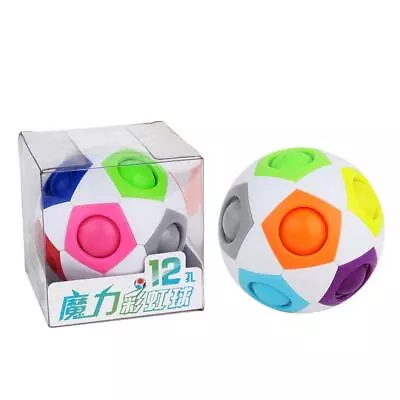 Rainbow    Puzzle Twist Ball Toy Brain Teaser Kids Christmas Gift • £5.44