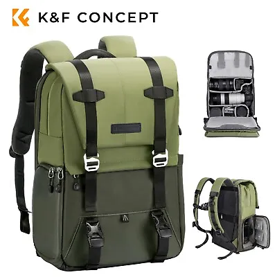 K&F Concept Camera Backpack Fits 15.6 Inch Laptop Waterproof For Photographers • $108.99