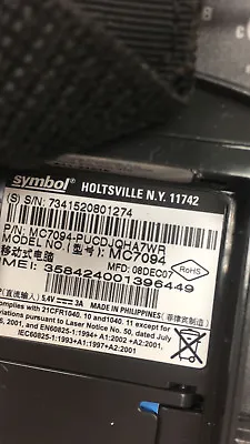 Motorola Symbol Pocket PC Wireless Barcode Scanner MC7094 MC7094-PUCDJQHA7WR #3 • $189