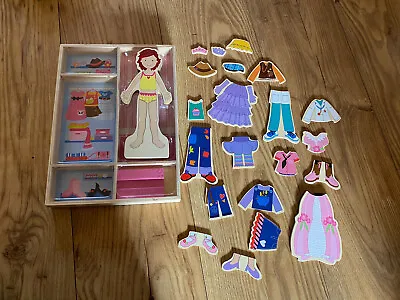 JANOD MAGNETI'BOOK COSTUMES BOOK & Magnetic Dress Up Doll • £8