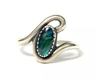 Sterling Silver Abalone Small Ring Size 6  • $19.99