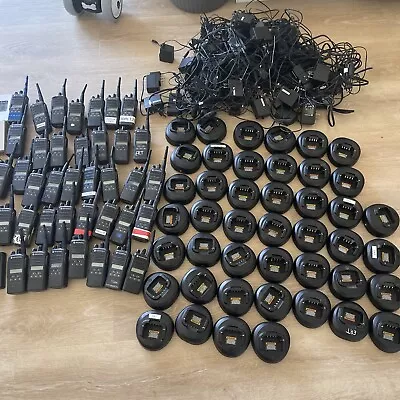 LOT OF (39) MOTOROLA CP185 TWO WAY RADIOS + Chargers! Untested As Is! • $2500