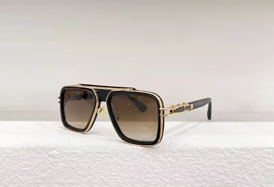Dita Dts403 Matte Black Gold Brown Sunglasses • $110