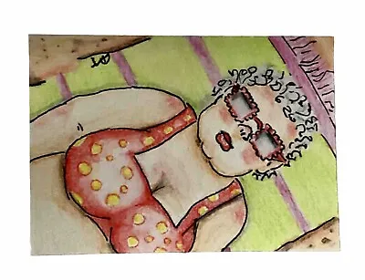 Aceo Original - Bathing Beauty • £2.50