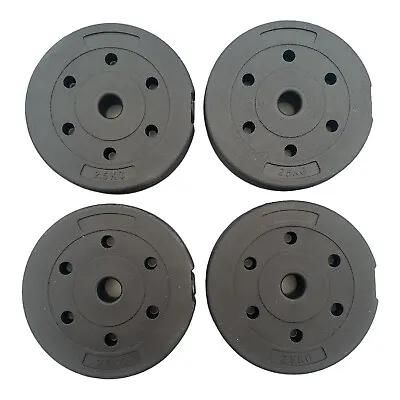 10kg Weight Plates 1 Inch Vinyl Dumbbell Plates Barbell Weight Set Gym Workout • £20.99