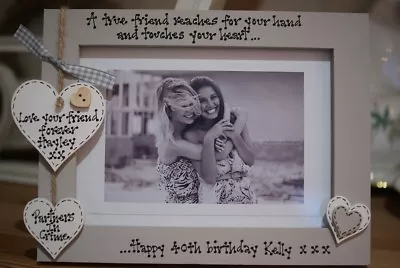 £14.95 • Buy Personalised Photo Frame! Friends 30th 40th 50th 60th Birthday Gift! 7x5''!