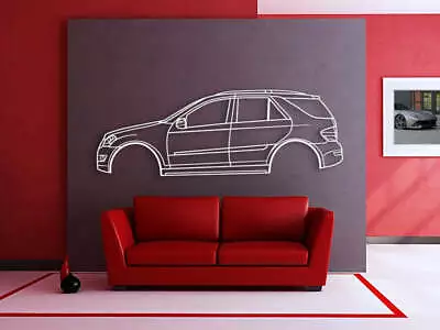 Wall Art Home Decor 3D Acrylic Metal Car Auto Poster USA 2006 M-Class W164 • $188.99