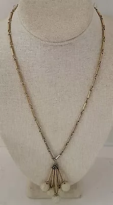 Vintage Sarah Coventry 20 1/2  Goldtone Chain Pendant Necklace Costume Jewelry • $5